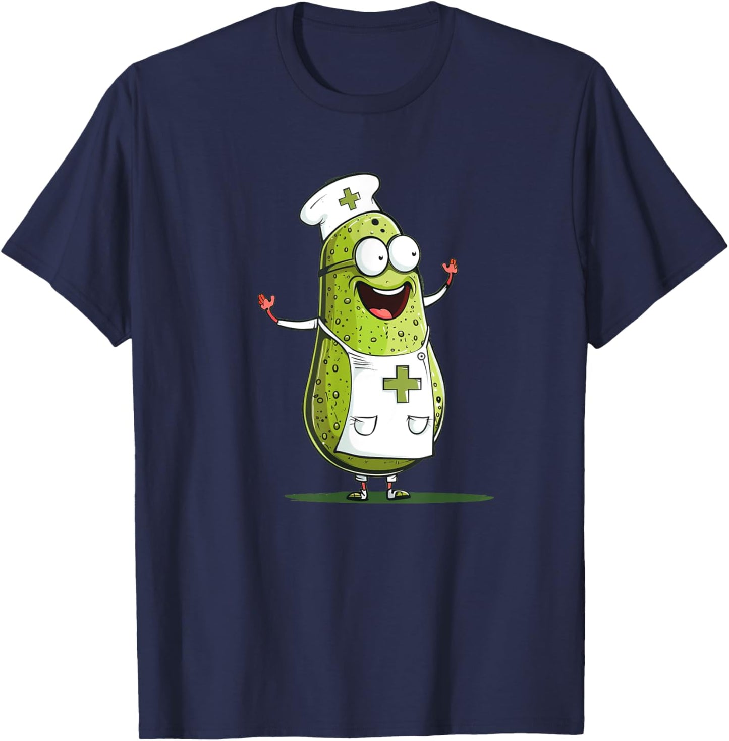 Happy Nurse Pickle Costume for Boys and Girls T-Shirt - T-Shirt | Navy