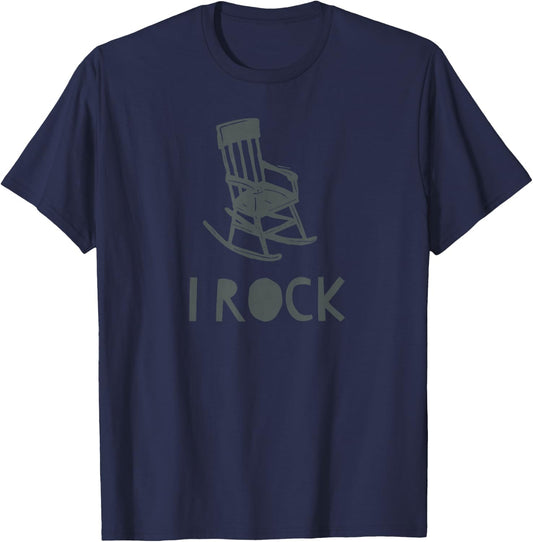 I Rock Musical Funny Women Men Cute T-Shirt - T-Shirt | Navy