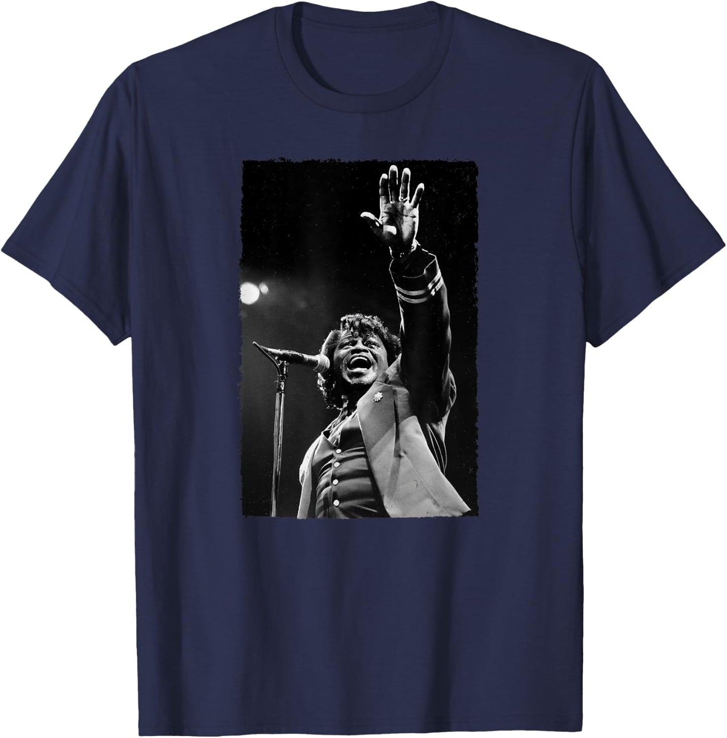 James Brown Live Wembley By Stephen Wright T-Shirt - T-Shirt | Navy