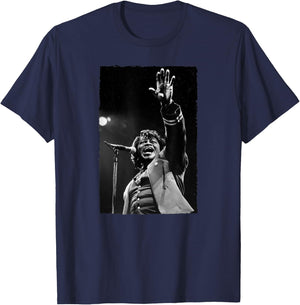 James Brown Live Wembley By Stephen Wright T-Shirt - T-Shirt | Navy