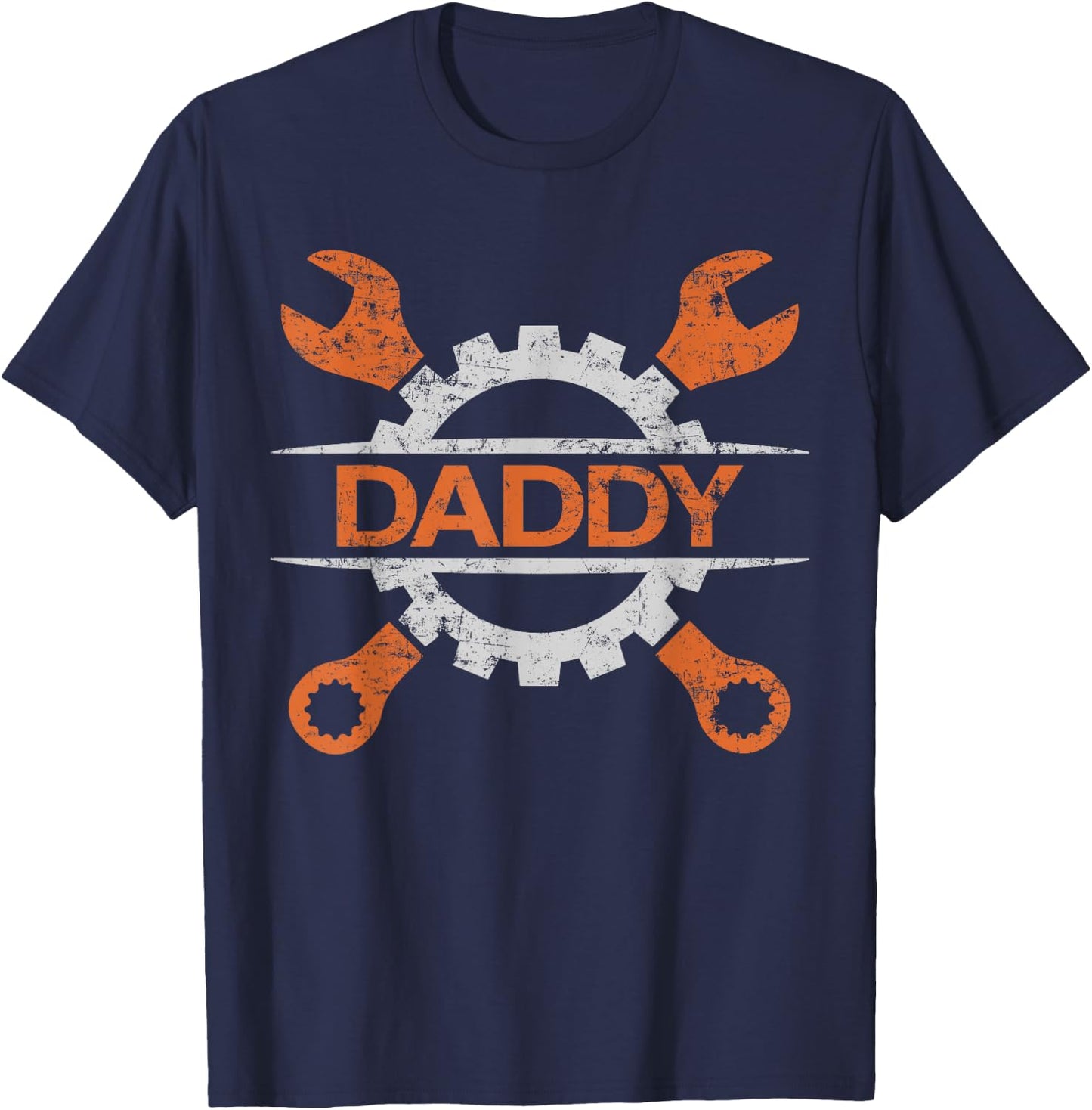 Wrench Dad Car Mechanic Daddy Garage T-Shirt - T-Shirt | Navy