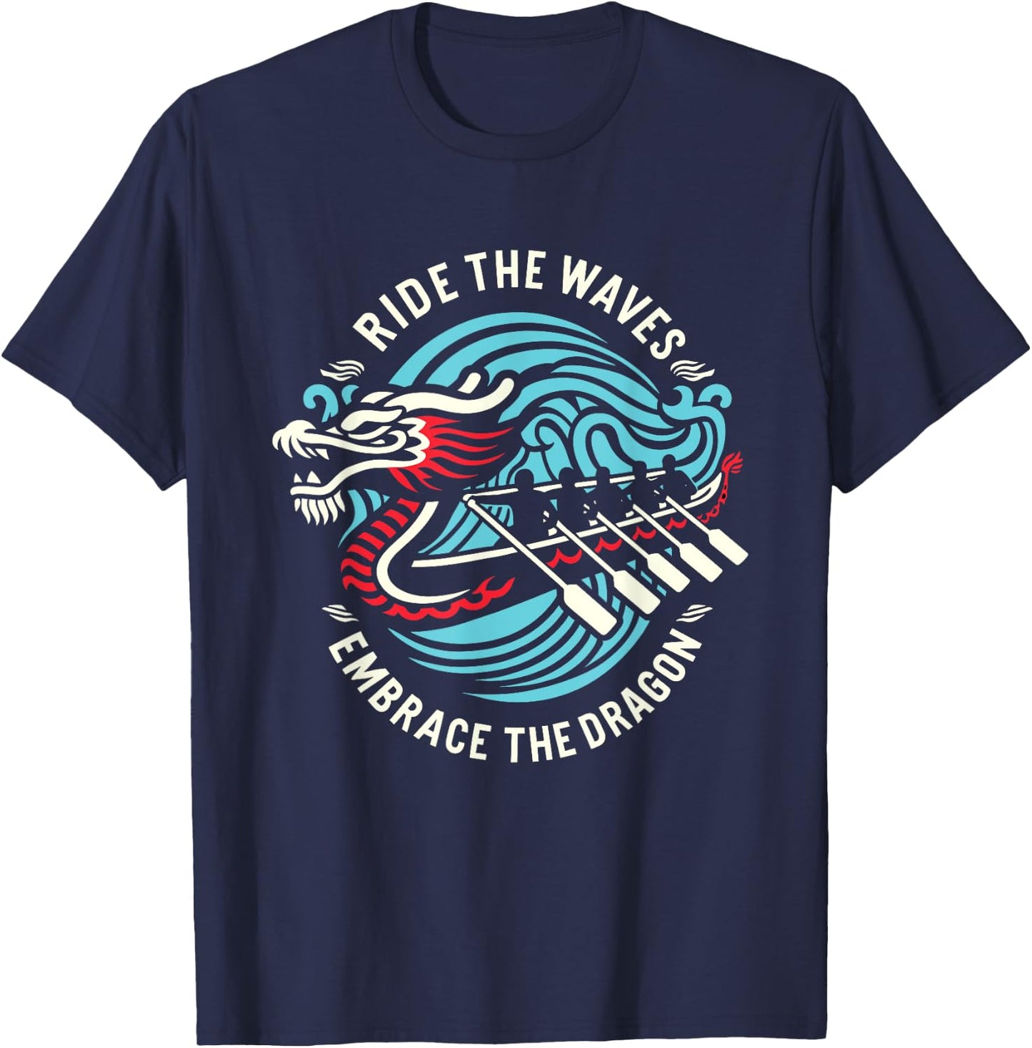Dragonboat Dragon Boat Racing Dragon Boat Festival T-Shirt - T-Shirt | Navy