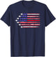 Air Force US Flag Military Retirement Gift Men Women Kids T-Shirt - T-Shirt | Navy