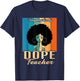 Unapologetically Dope Teacher Vintage - Juneteenth Teacher Men Women Kids T-Shirt - T-Shirt | Navy