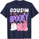 Cousin Of The Spooky One 1st Birthday Halloween Pink Ghost T-Shirt - T-Shirt | Navy