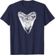Fossil hunters Megalodon tooth T-Shirt - T-Shirt | Navy