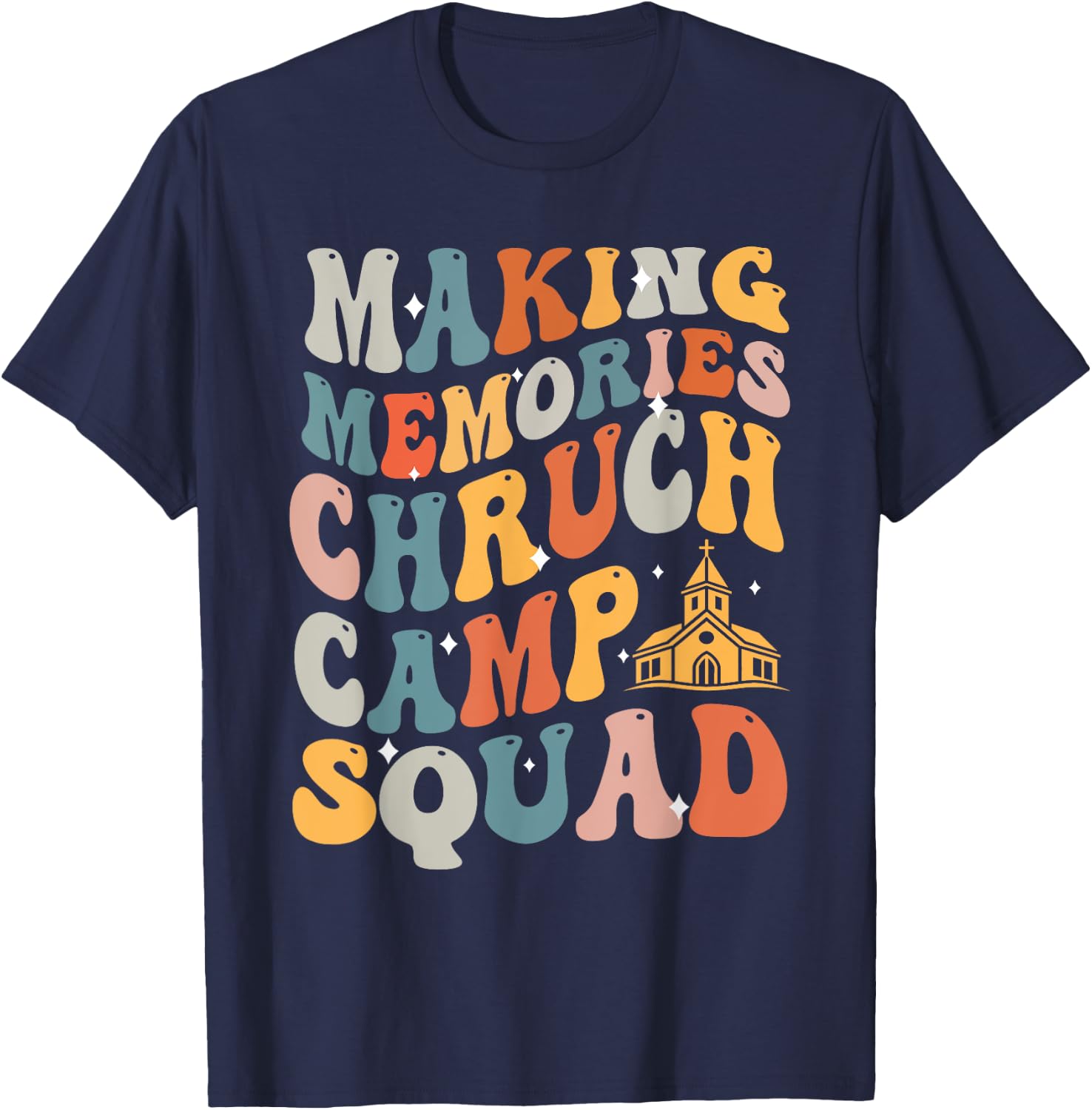Making memories Church camp squad T-Shirt - T-Shirt | Navy