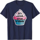 Funny It's Sweet Treat O'clock Cupcake Dessert T-Shirt - T-Shirt | Navy
