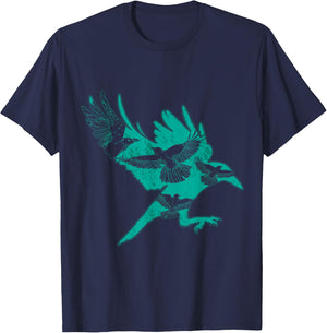 Bird Gift Raven Crow T-Shirt - T-Shirt | Navy
