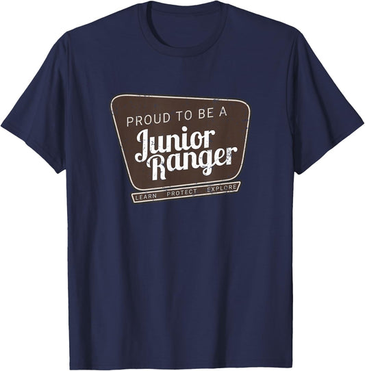 Junior Rangers Vintage Sign Kids PROUD T-Shirt - T-Shirt | Navy