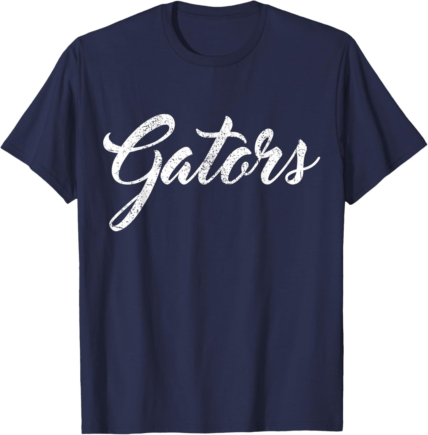 Gators School Sports Fan Team Spirit Mascot Heart Gift T-Shirt - T-Shirt | Navy
