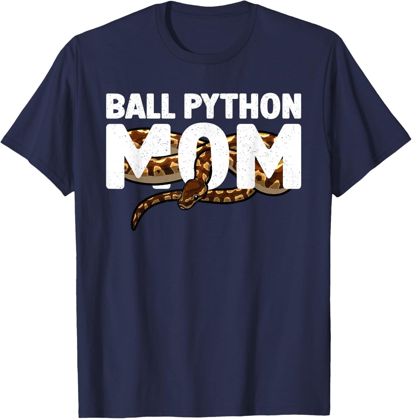 Cool Ball Python Mom Art Girls Snake Ball Python T-Shirt - T-Shirt | Navy