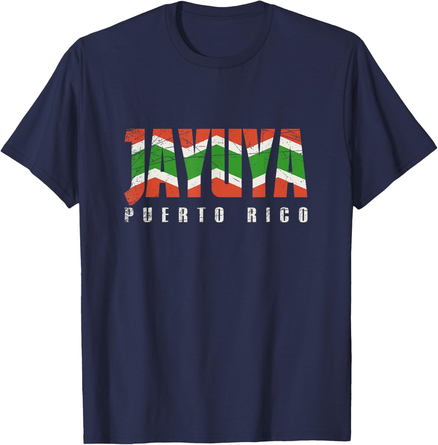Jayuya City in Puerto Rico, Jayuya Flag T-Shirt - T-Shirt | Navy