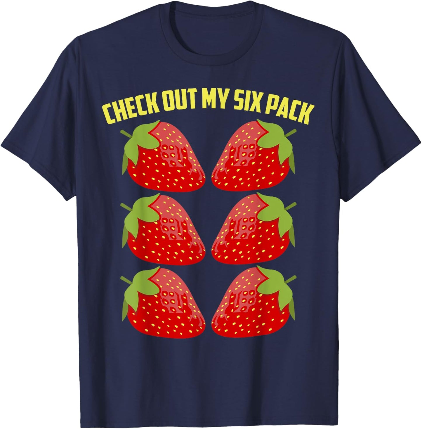 Cool Strawberry Art Women Strawberry Fruit Lover T-Shirt - T-Shirt | Navy