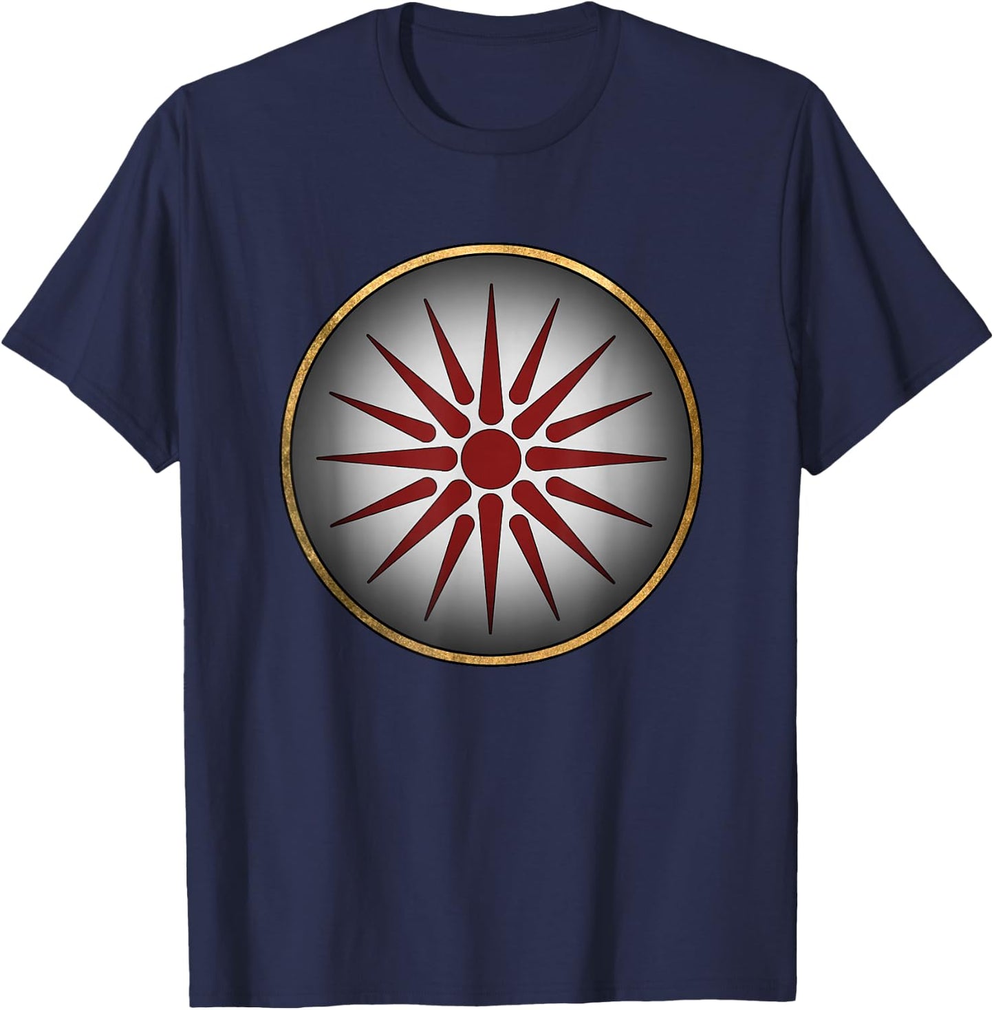 Macedonian Shield Ancient Makedon Alexander the Great T-Shirt - T-Shirt | Navy