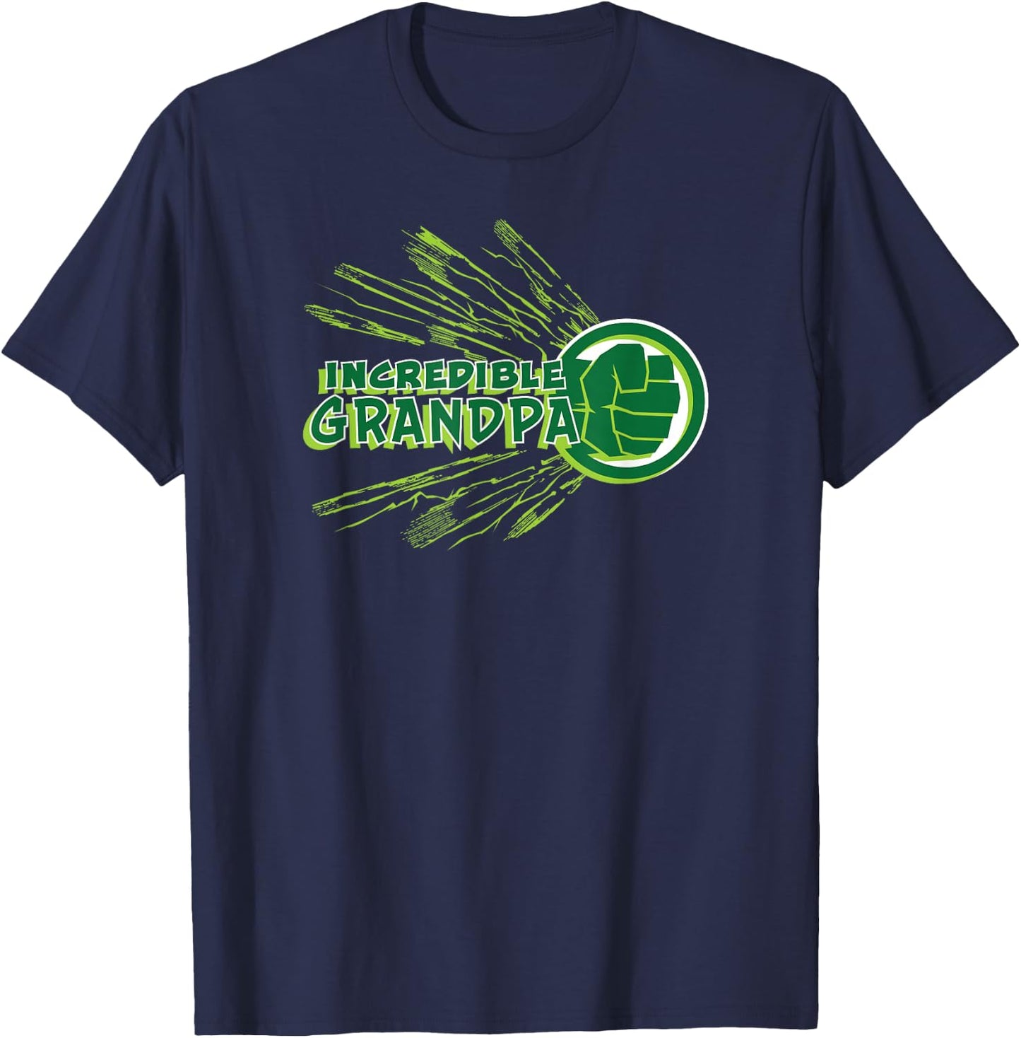 Marvel Hulk Incredible Grandpa Family Trip Vacation T-Shirt - T-Shirt | Navy