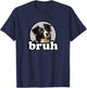 Kids Bro Bruh Black & White Border Collie Lover T-Shirt - T-Shirt | Navy