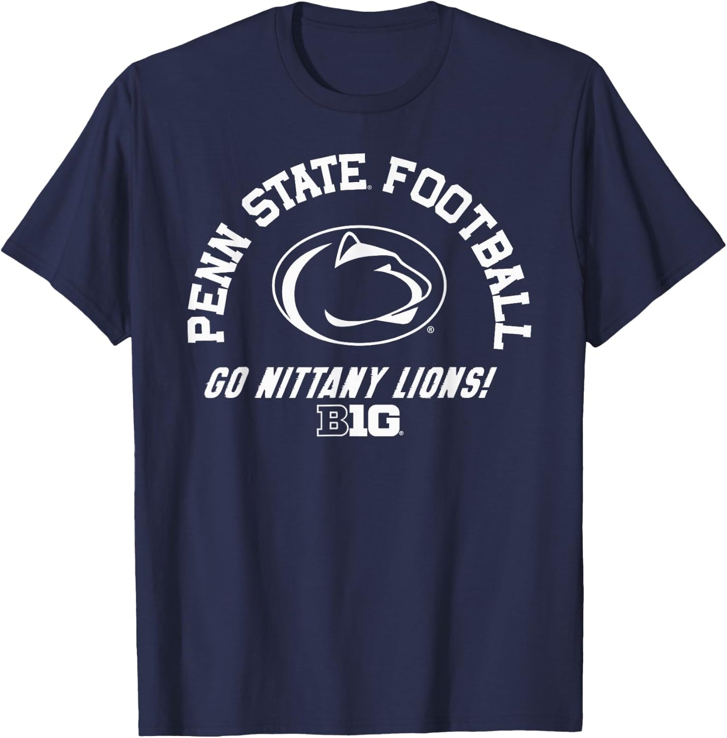 Penn State Nittany Lions Big 10 Football Officially Licensed T-Shirt - T-Shirt | Navy