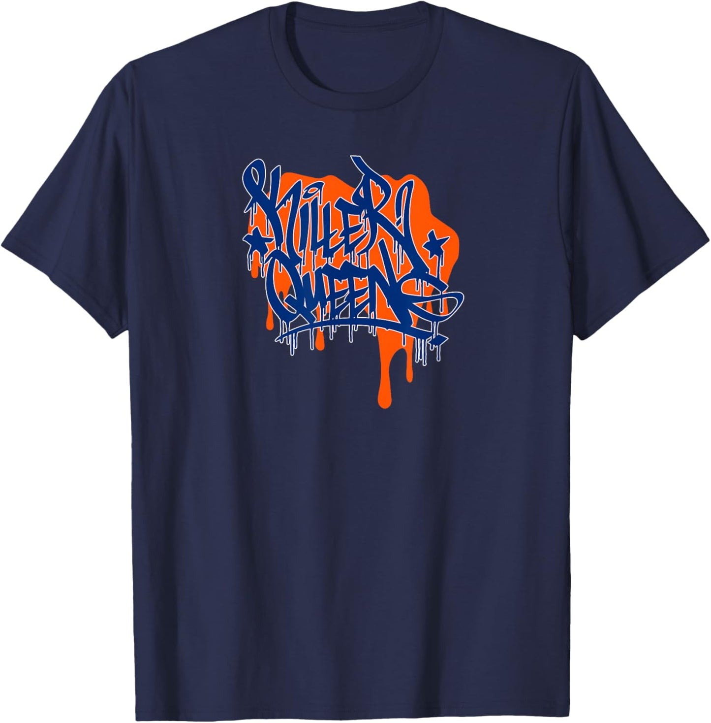Killer Queens Graffiti Handstyle T-Shirt - T-Shirt | Navy