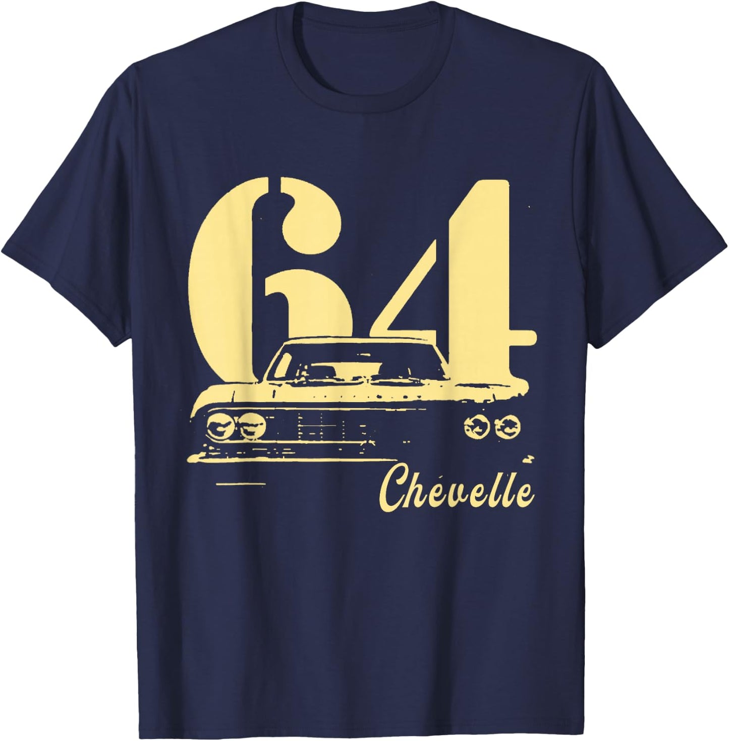1964 64 Chevelle SS Trending Chevys Muscle Car T-Shirt - T-Shirt | Navy