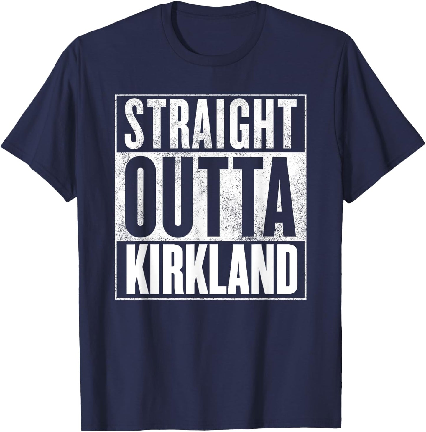 Kirkland - Retro Straight Outta Kirkland T-Shirt - T-Shirt | Navy
