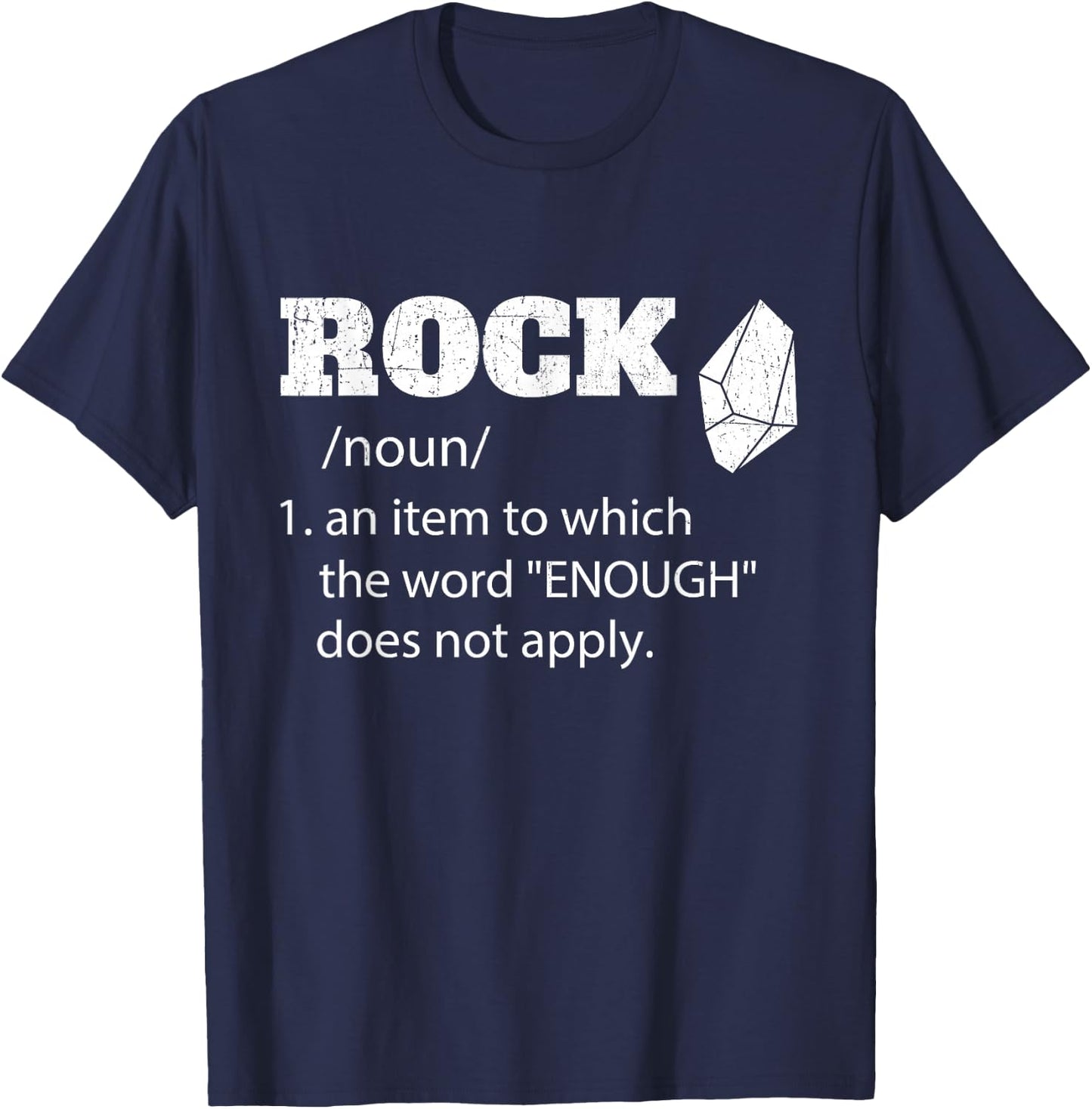 Rock Definition - Rock Collector Geode Hunter Geology T-Shirt - T-Shirt | Navy