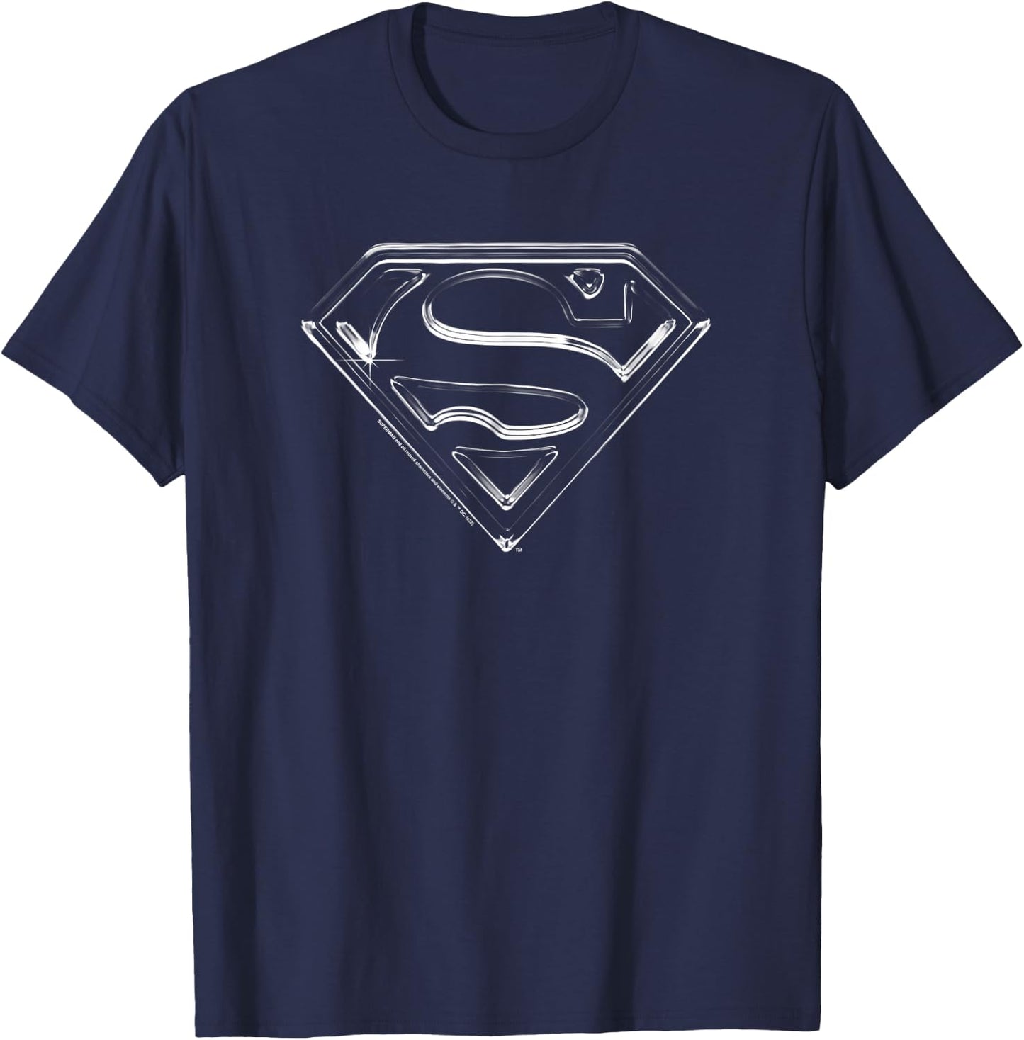Superman Steel Logo T-Shirt - T-Shirt | Navy