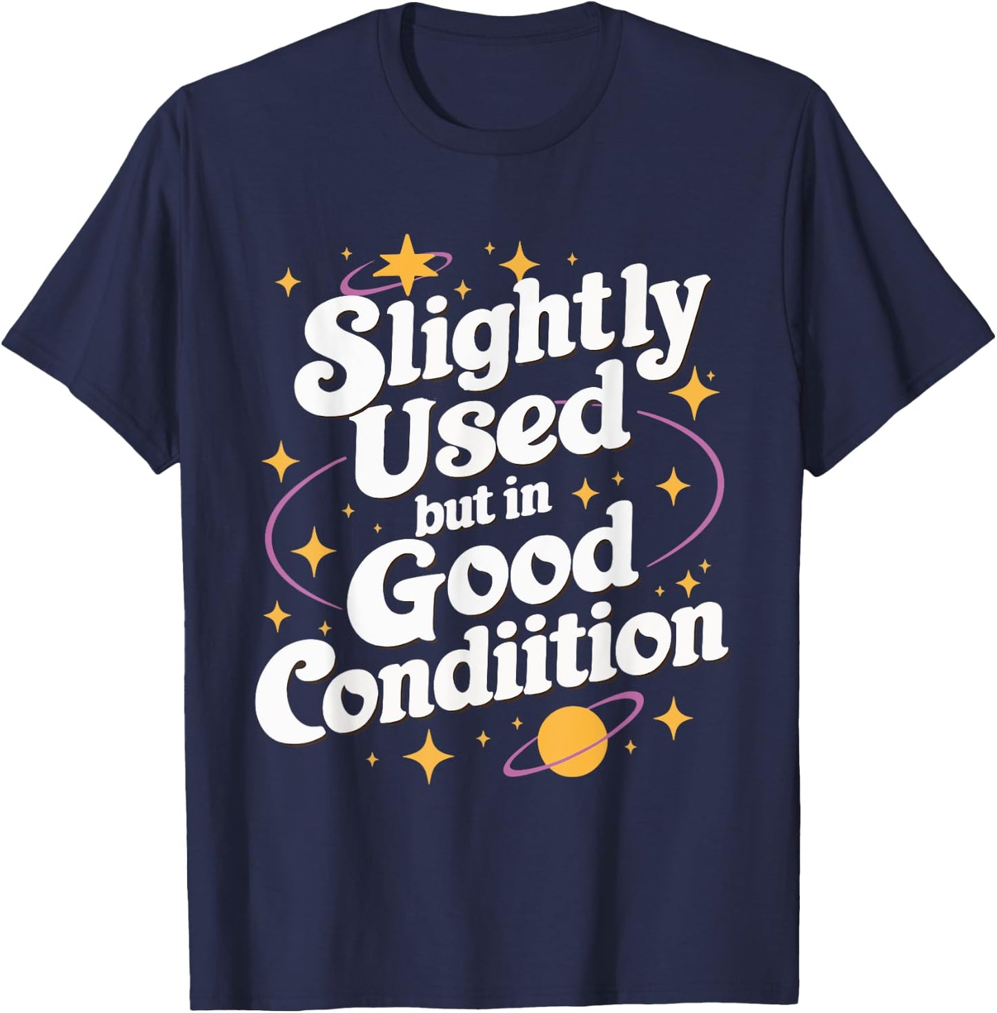 Slightly Used But In Good Condition T-Shirt - T-Shirt | Navy