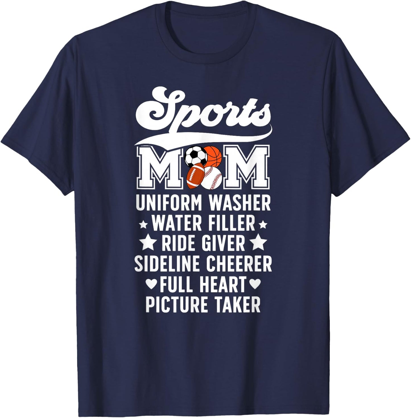 Sports Mom Definition Sports Mama Sports Mother Sport Mom T-Shirt - T-Shirt | Navy