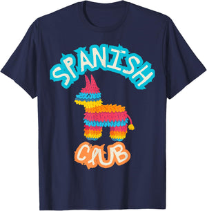 Spanish Club Colorful Pinata - Funny Spanish Mexican T-Shirt - T-Shirt | Navy