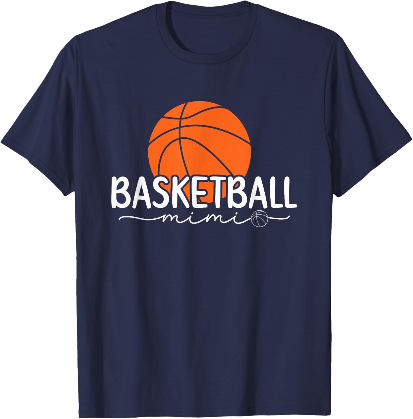 Basketball Mimi Proud Basketball Player Mimi Grandma T-Shirt - T-Shirt | Navy