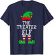 The Theater Elf Cool Christmas Apparel T-Shirt - T-Shirt | Navy