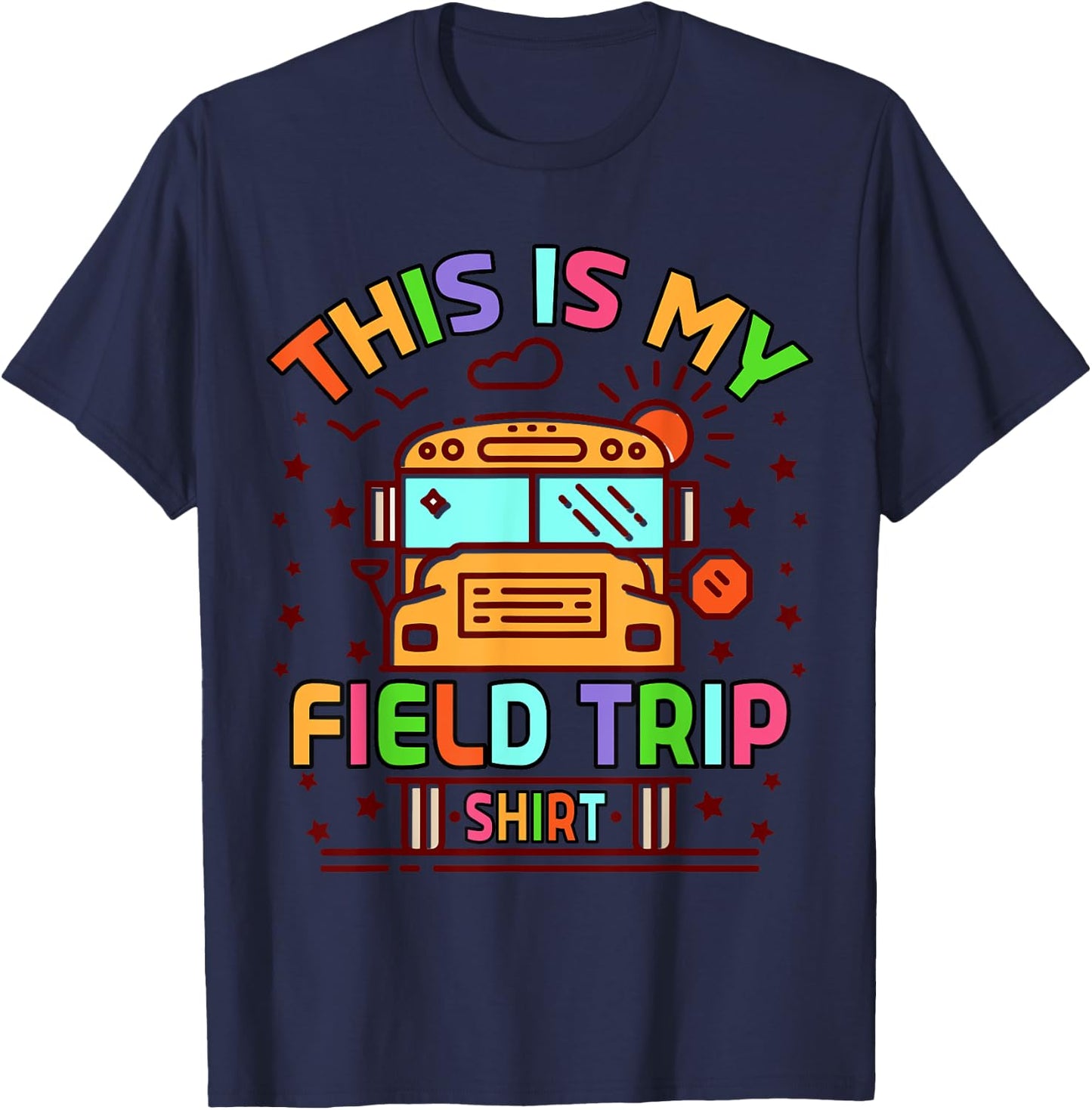 This Is My Field Trip T-Shirt - T-Shirt | Navy