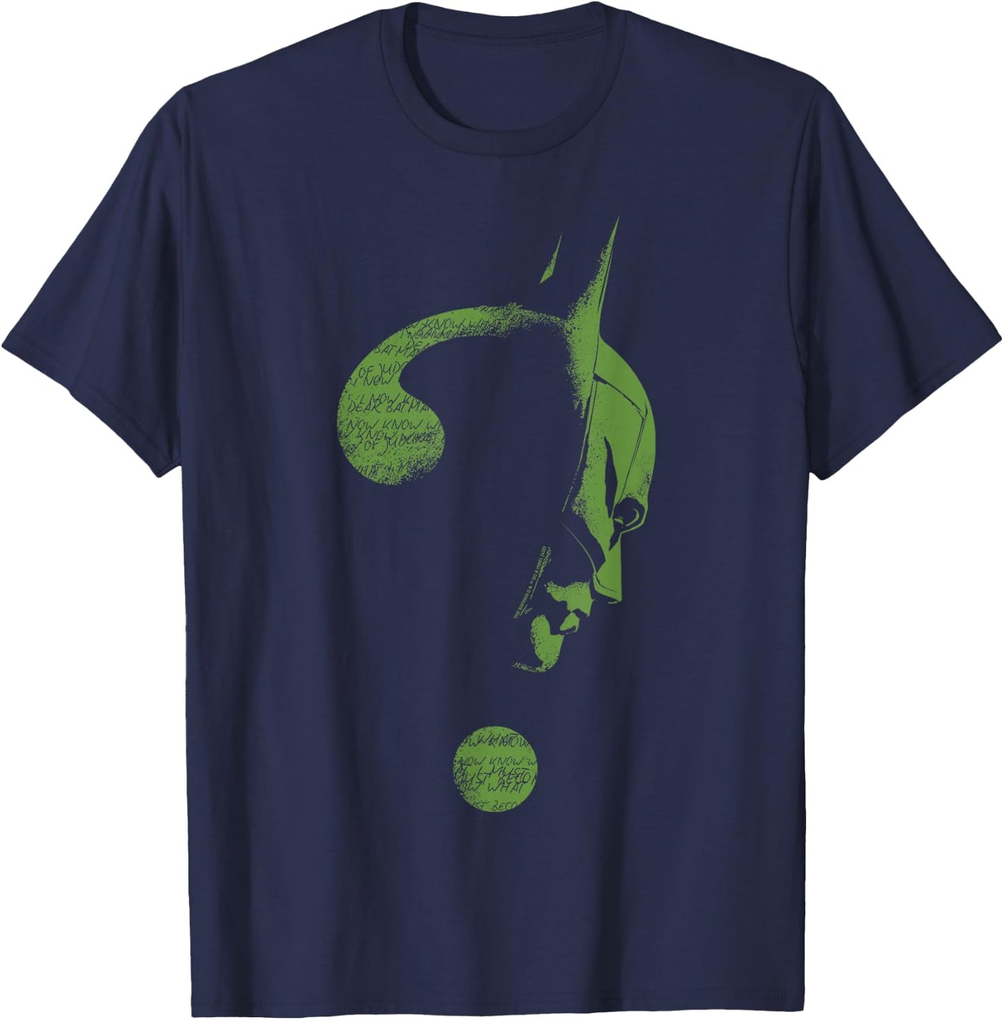 The Batman Question Mark T-Shirt - T-Shirt | Navy