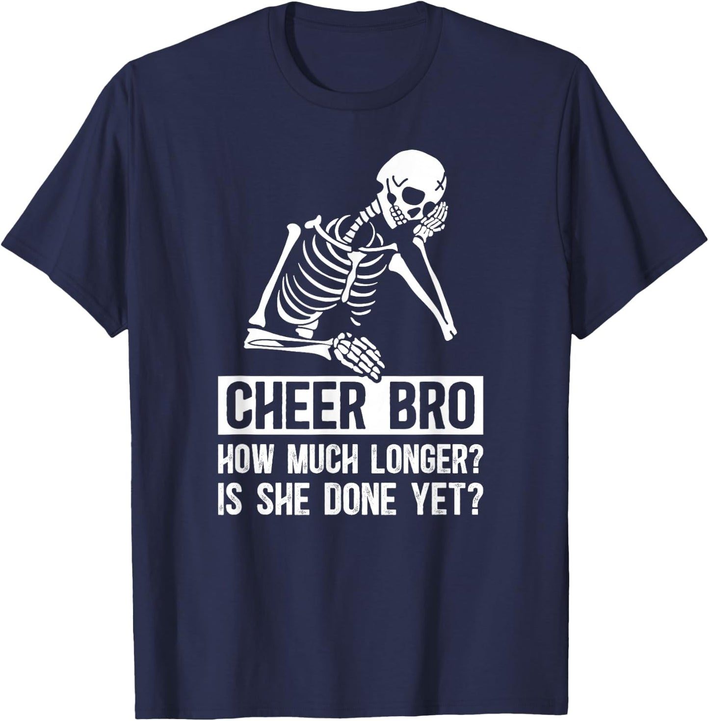 Cheer Brother Funny Cheerleader Brother Cheerleading Brother T-Shirt - T-Shirt | Navy