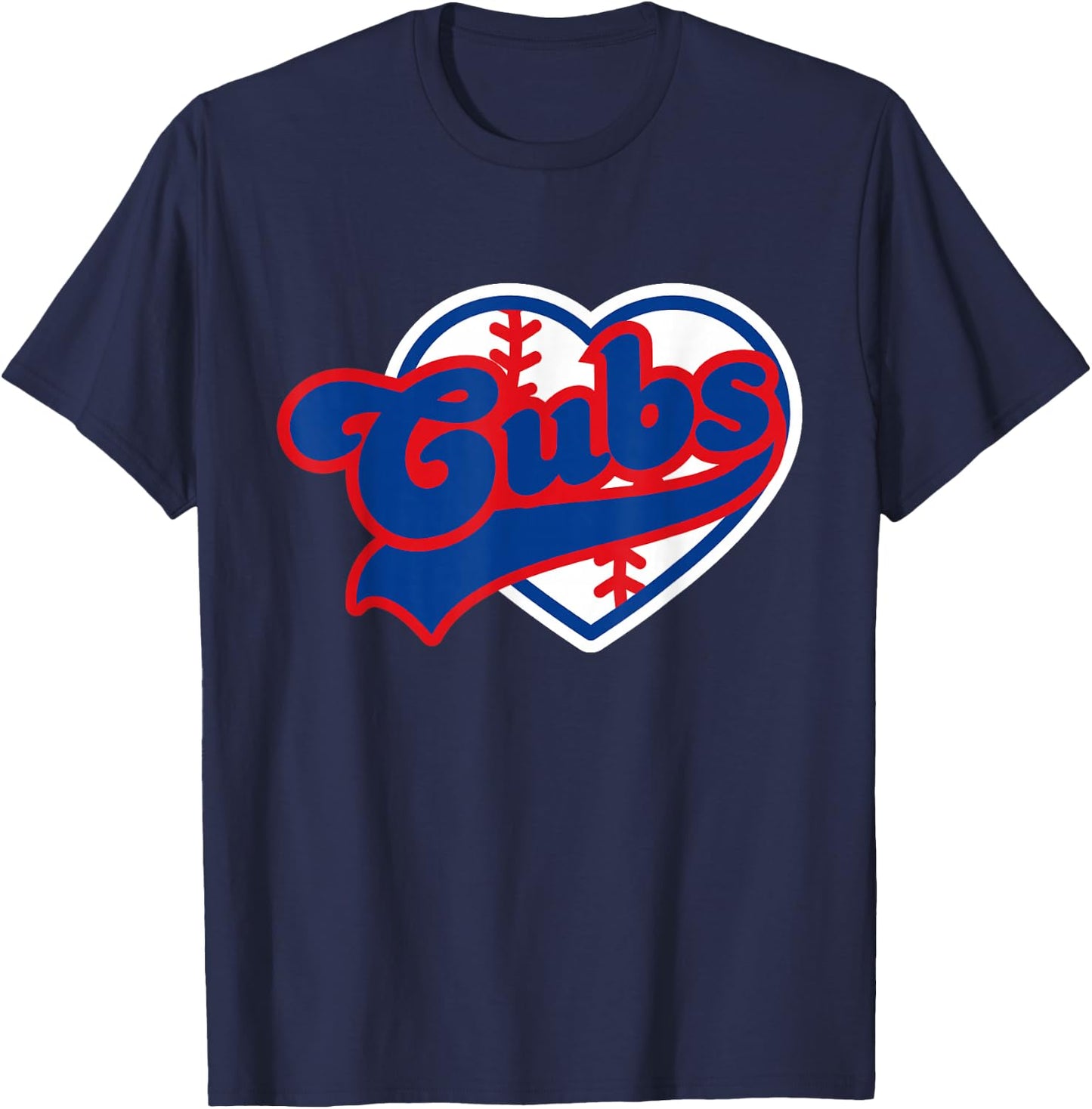 Retro Cubs Last Name Personalized Apparel Cubs Lover Men T-Shirt - T-Shirt | Navy