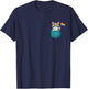 Gay Cat in The Pocket Rainbow Flag LGBTQ Pride Month Purride T-Shirt - T-Shirt | Navy