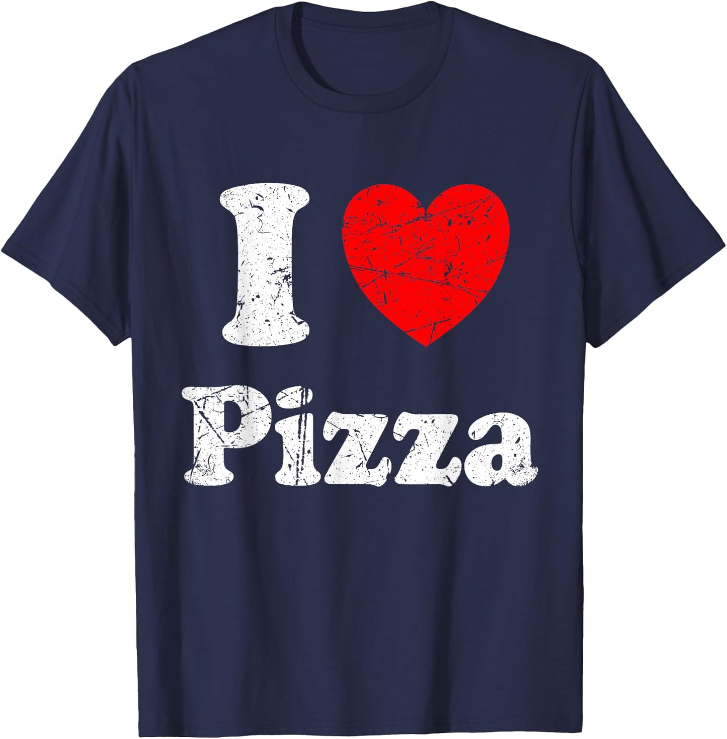 I Love Pizza Graphic T-Shirt - T-Shirt | Navy