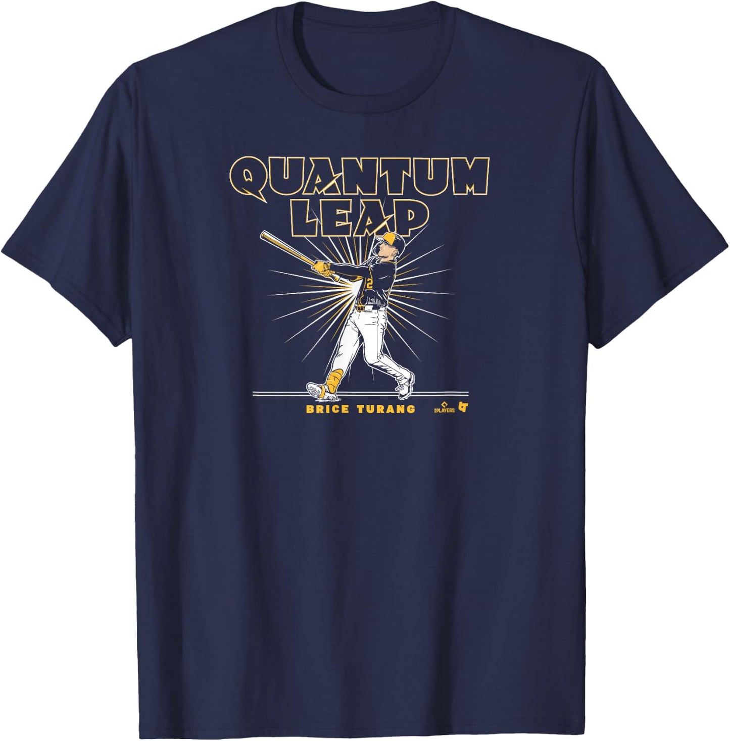 Brice Turang - Quantum Leap - Milwaukee Baseball T-Shirt - T-Shirt | Navy