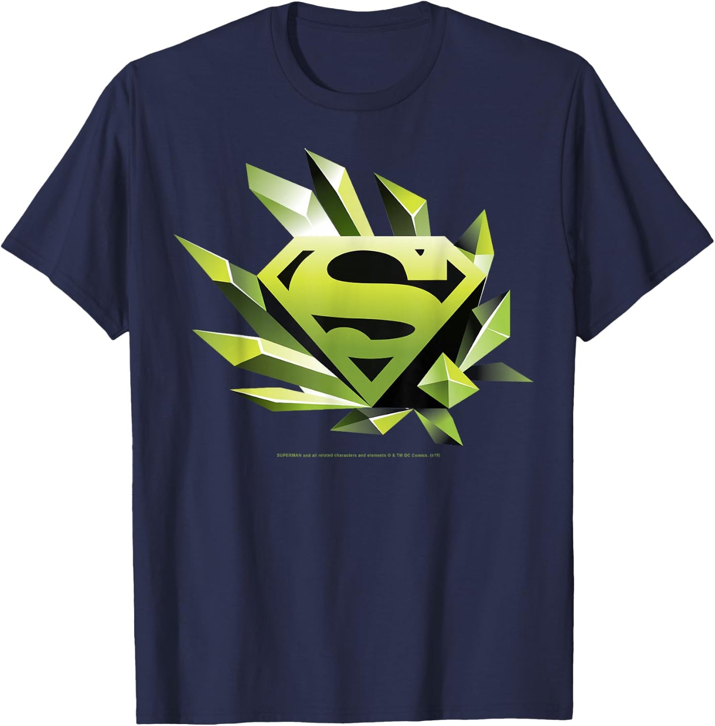 DC Comics Superman Kryptonite Chest Logo T-Shirt - T-Shirt | Navy