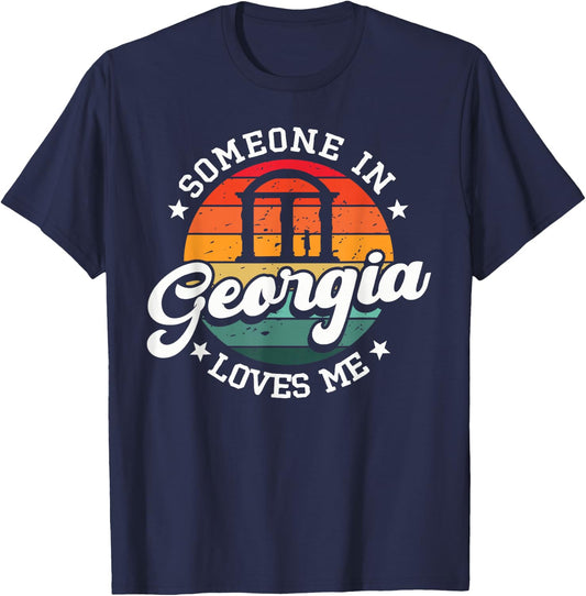 Someone In Georgia Loves Me Atlanta T-Shirt - T-Shirt | Navy