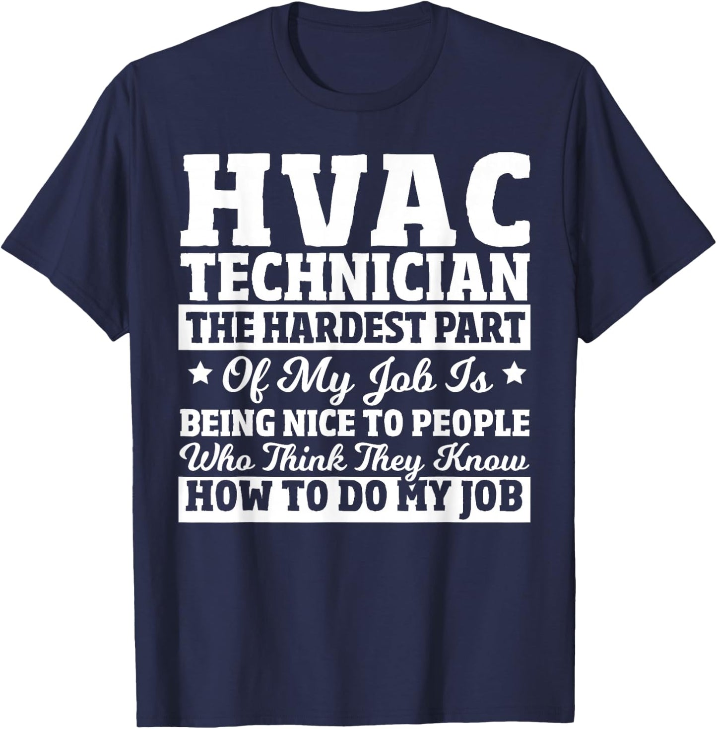 Sarcasm Lover - Hvac Tech Sarcastic Saying Hvac Technician T-Shirt - T-Shirt | Navy