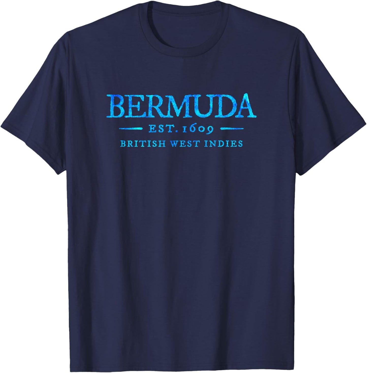 Bermuda Vintage Letter Retro Throwback Vacation Souvenir T-Shirt - T-Shirt | Navy