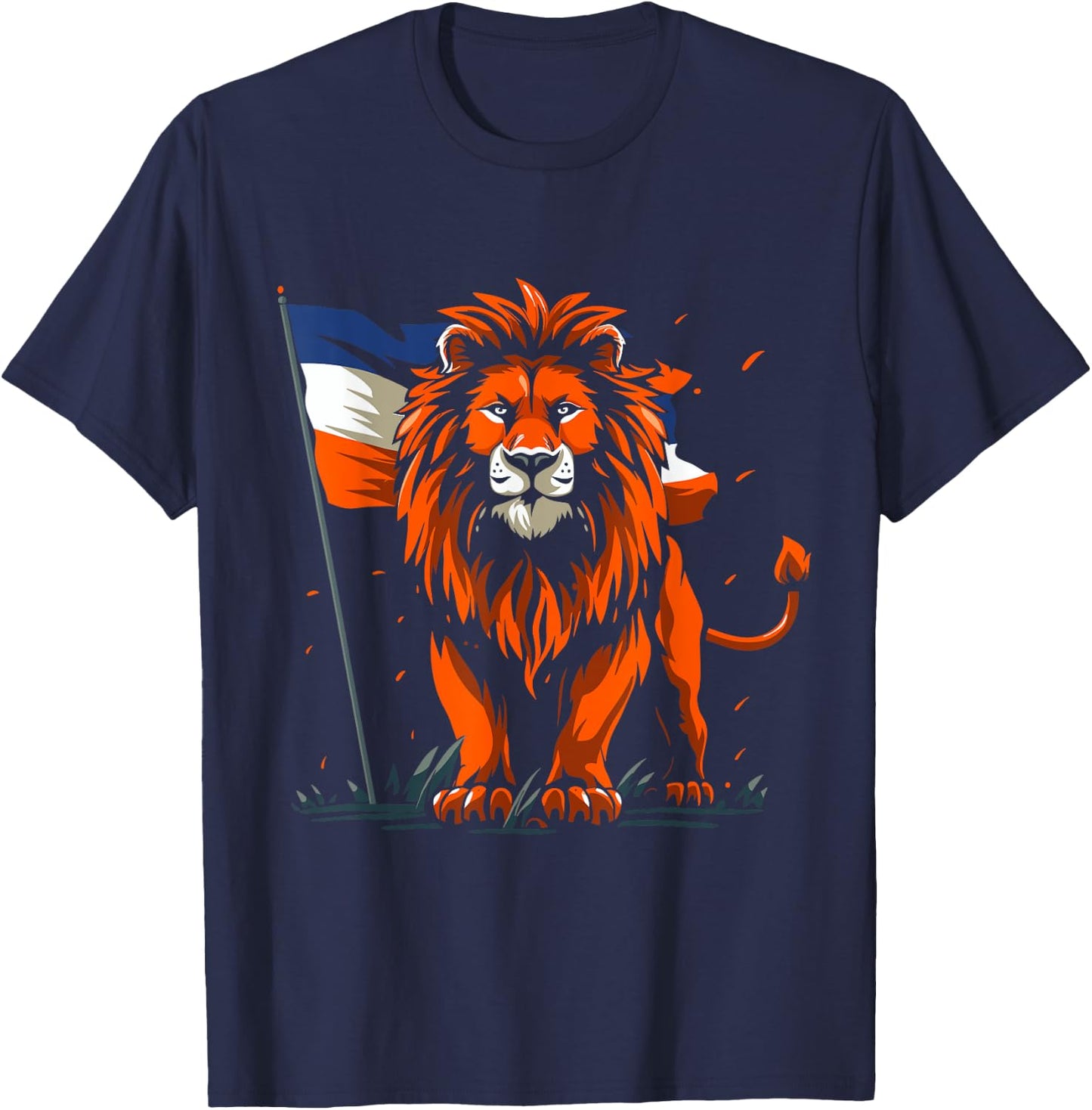 Nederland Pride Flag Netherlands Lion Holland Dutch T-Shirt - T-Shirt | Navy