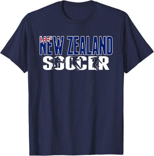 New Zealand Soccer Lovers Jersey - New Zealand Football Fans T-Shirt - T-Shirt | Navy