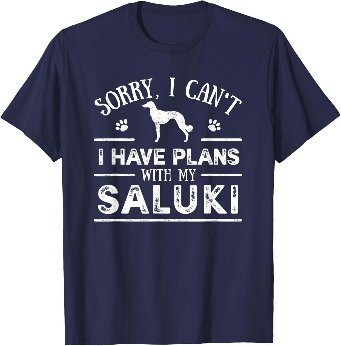 Funny Saluki - Funny Dog Owner Gift Women T-Shirt - T-Shirt | Navy
