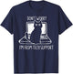 Don't Worry I'm From Tech Support FUnny Cat T-Shirt - T-Shirt | Navy