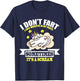 Cat Unicorn Funny Fart Humor I Don't Fart I Whisper T-Shirt - T-Shirt | Navy
