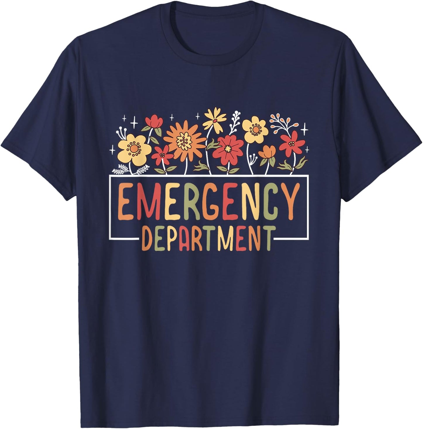 Emergency Department Emergency Room Healthcare Nursing T-Shirt - T-Shirt | Navy