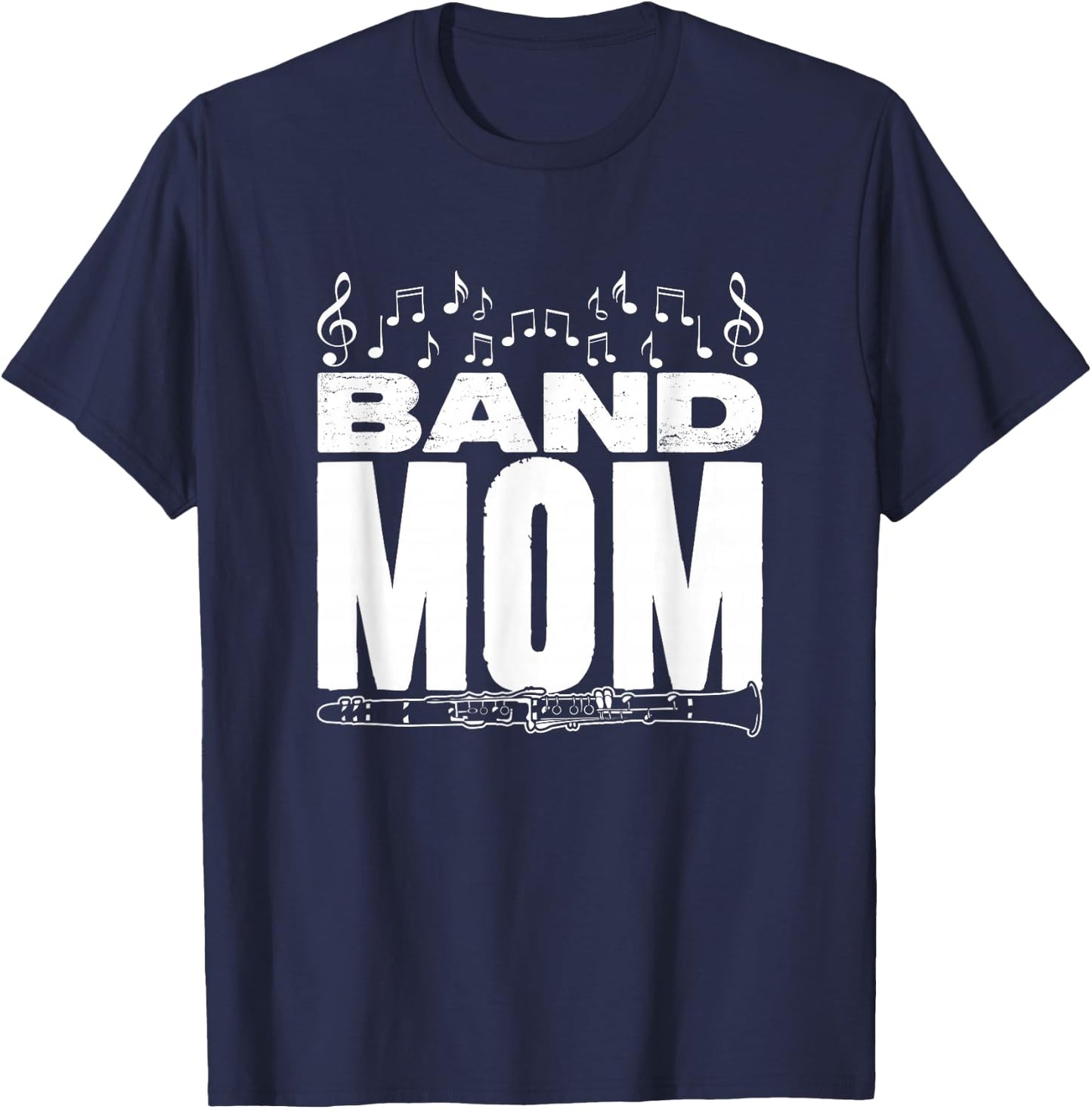 Band Mom Clarinetist Player Marching Band Clarinet T-Shirt - T-Shirt | Navy